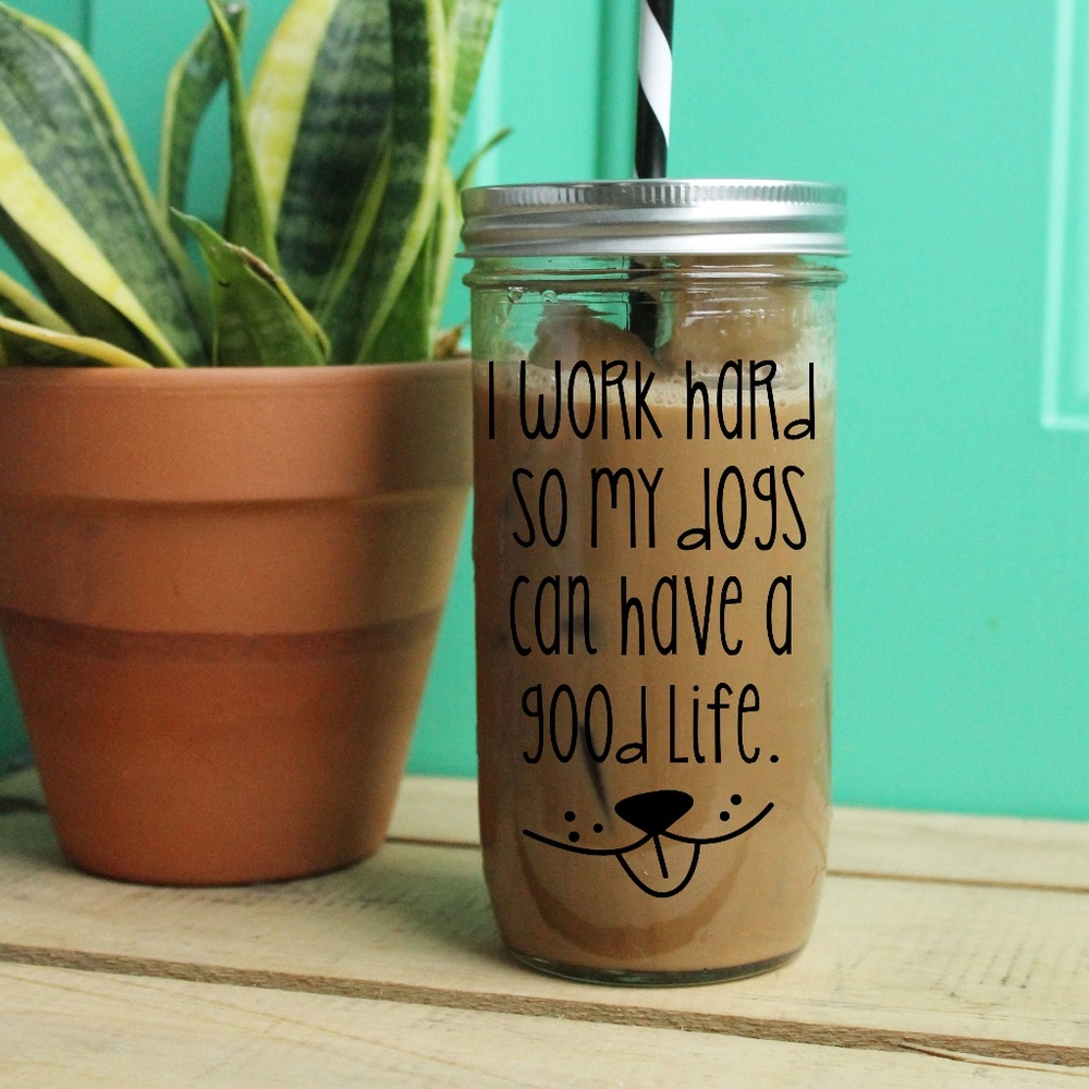 I work hard... 24 oz. Tumbler